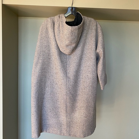 Rita DiCesare Hooded Wool Blend Swing Coat - Picture 2 of 5